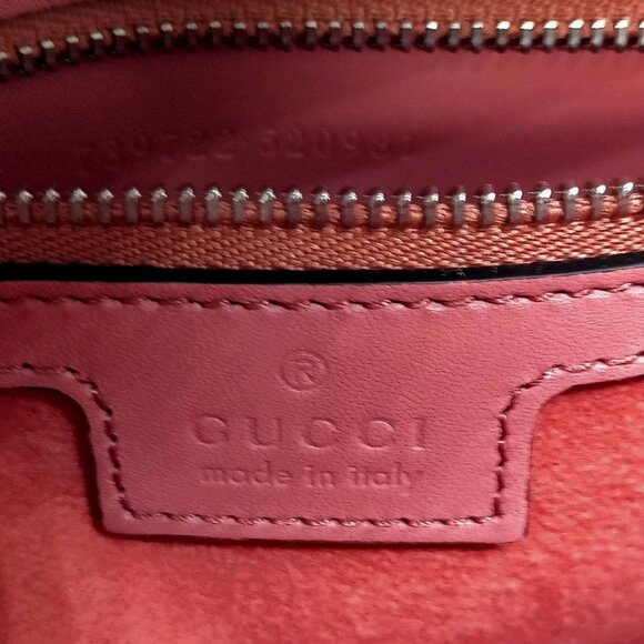 Gucci Shoulder Bag Pink Leather 657-083025 - Picture 13 of 13